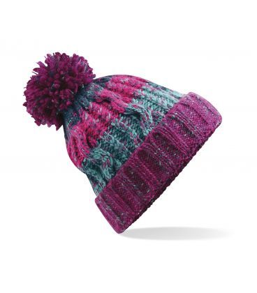 Corkscrew Pom Pom Beanie