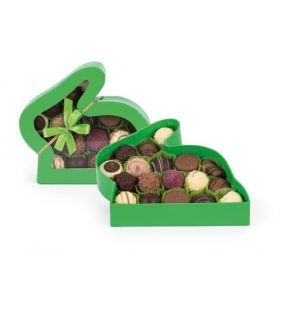 Cutie în formă de iepuraș cu asortiment de bomboane de ciocolată