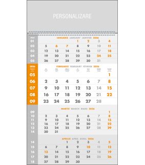 Calendar de perete triptic special