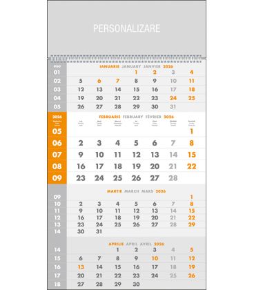 Calendar de perete triptic special