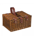Coș de picnic din răchită pentru 4 persoane