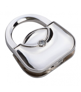 Suport metalic în formă de poșetă pentru genți