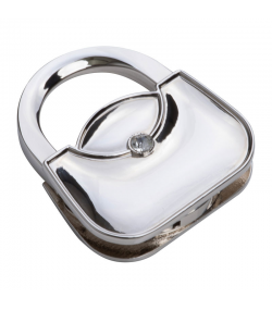 Suport metalic în formă de poșetă pentru genți